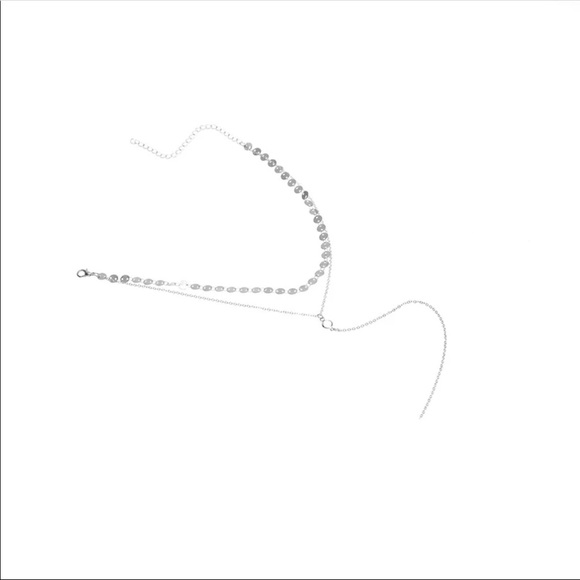 NWT  Multilayer Sequins Rhinestone Necklace - Picture 4 of 4